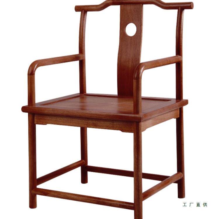 中式实木圈椅主人椅新中式太椅茶桌椅书子扶手帽椅师中官式MYC桌