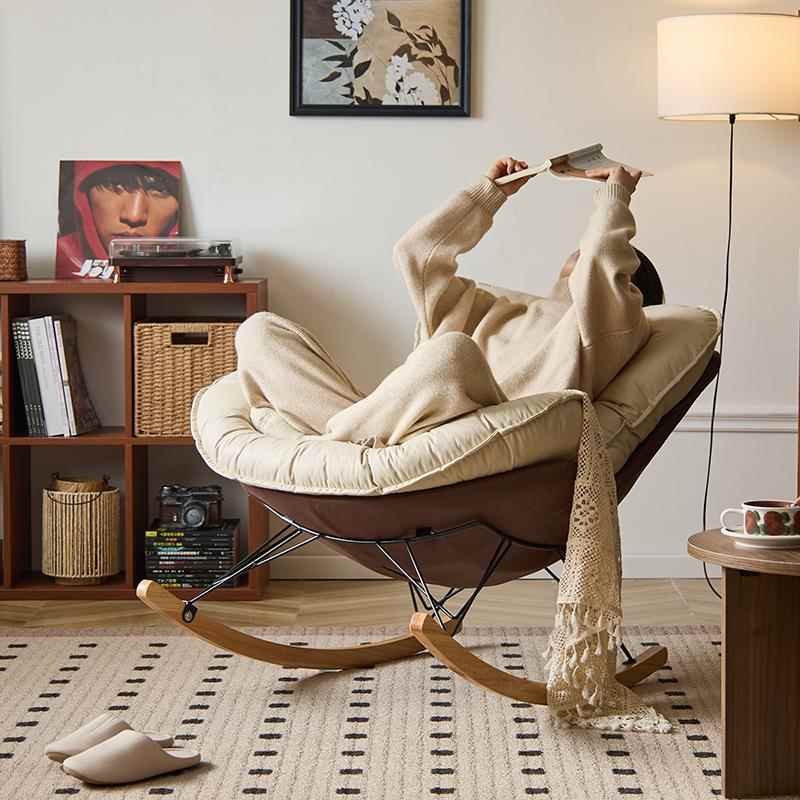 I1摇椅小户型客家用懒人厅人休闲椅阳台摇摇人椅大单沙发XJI躺椅