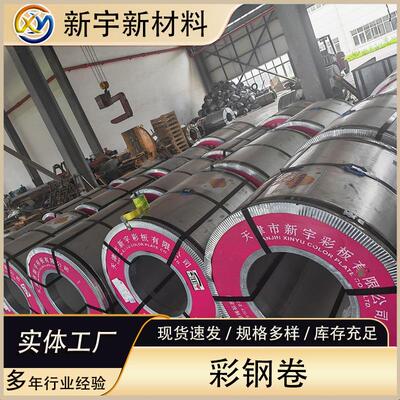 天津现货供应彩涂卷TDX51D彩涂板0.2-1.2*1250AZ150海蓝