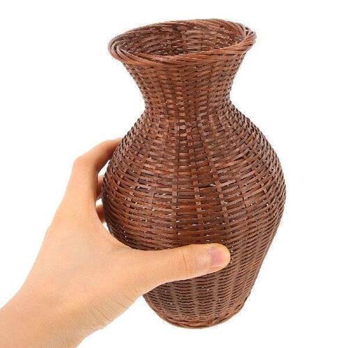 Bamboo Woven Vase for Flower Arrangement Tall Rattan