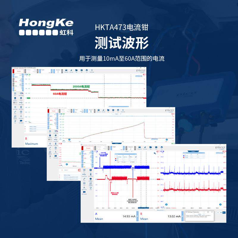 虹科PicoBNC+ 60 A AC/DC 电流钳 汽车诊断检修 HKTA473