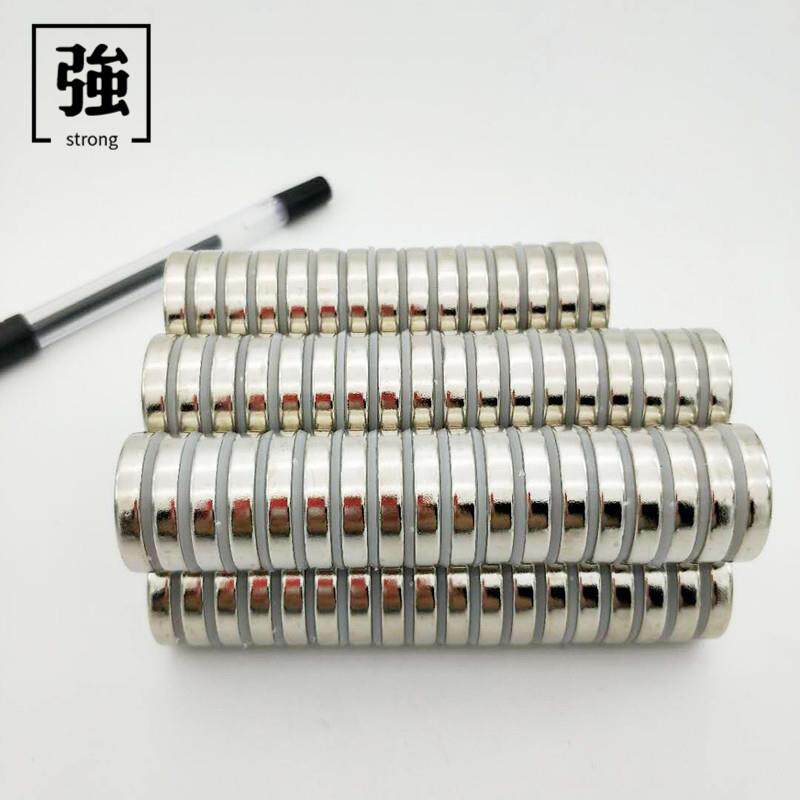 厂家永磁磁铁强磁25x5圆形广告背胶强磁吸铁石现货耐高温钕铁硼