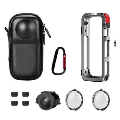 ABZW Silicone Lens Cover Mirror Storage Bag And Metal
