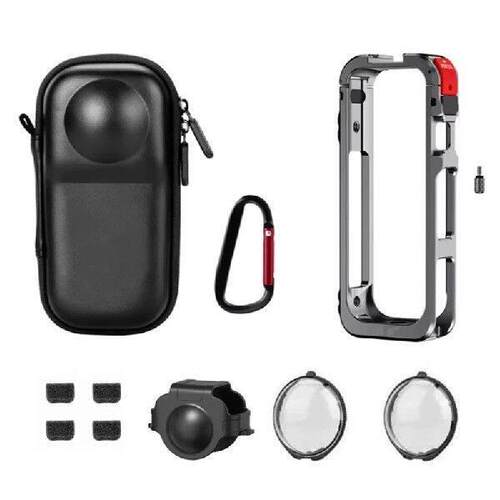 ABZW Silicone Lens Cover Mirror Storage Bag And Metal