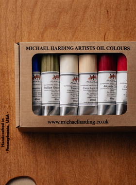 麦克哈丁油画颜料英国进口Michael Harding手工艺术家级基础6色大