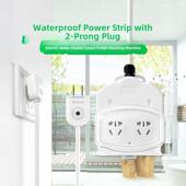 卫生间卫生间防水双孔大功率防水罩一对双插2针插头双头插两线制