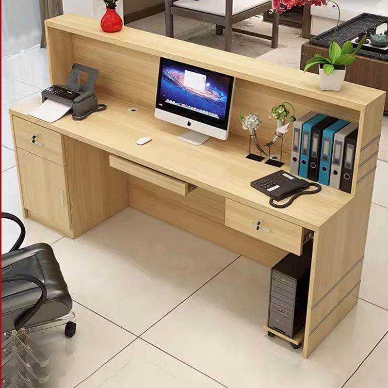 美容院收银柜台超市便利店小型覆古饭店吧台简约现代公司前台接待