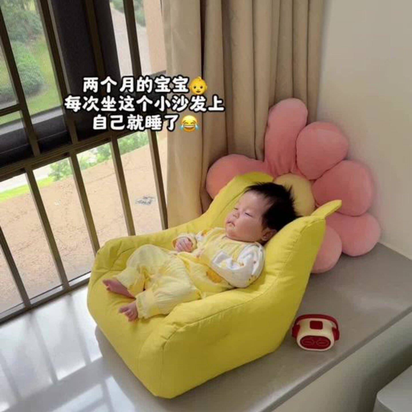 婴儿学坐椅宝宝坐立练习学坐神器不伤脊柱防摔训练座椅小沙发可躺