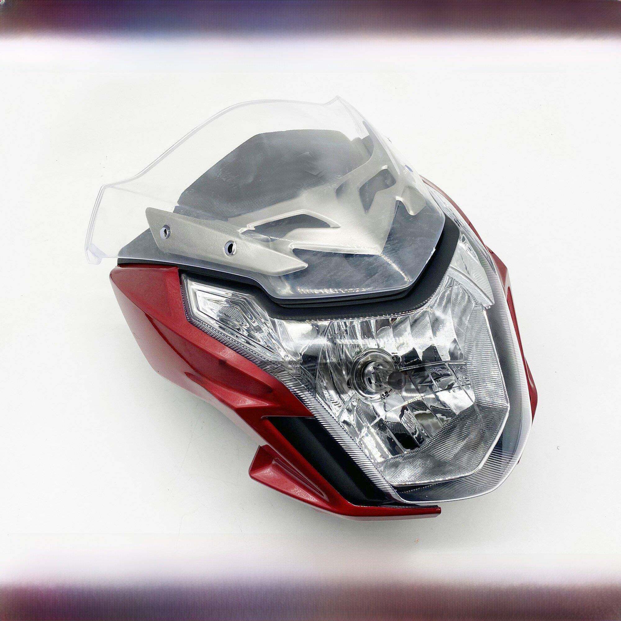适配豪爵DK/HJ125-30/HJ150-30/A/C/F摩托车前导流罩头罩大灯外壳