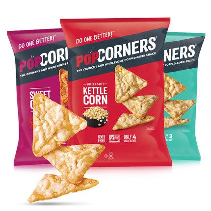 PopCorners噗噗142g*3袋膨化薯片零食玉米片脆爆米花9月到期特价