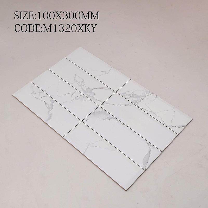 100X300哑光斜边手工瓷片餐厅吧台别墅电视背景厨房墙砖现货