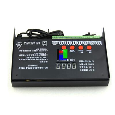 LED外控幻彩线条灯洗墙灯点光源多功能编程控制器T-8000AC 8192点