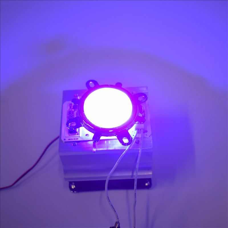 50W紫外灯珠LED光源400NM UV紫光395Nm固化3D打印405nm免驱动220V