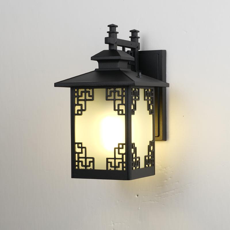 花庭MJ-006-W中式太阳能户外水壁灯别墅院外墙大门两侧阳台室外园