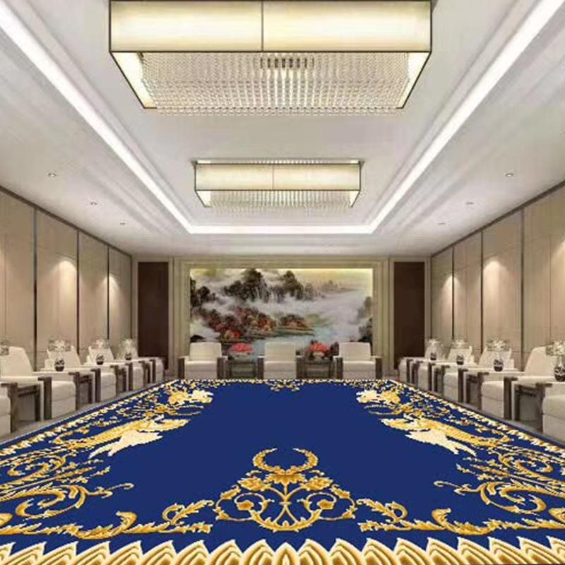 高级会客接待室地毯纯羊毛手工毯商用大面积防滑静音地垫定 做