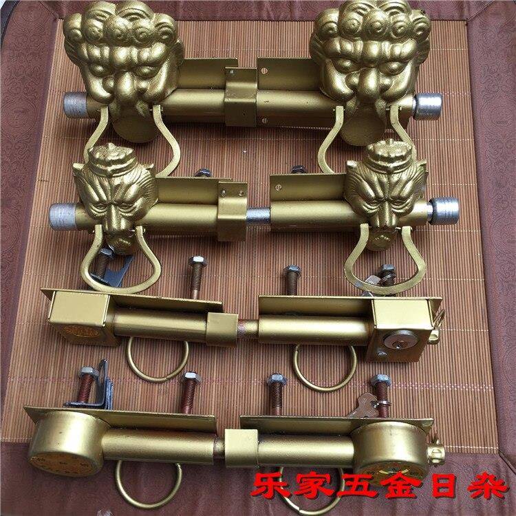 农村老式大门门锁复古门扣开木门明锁插销大铁门大门栓对插杆穿条