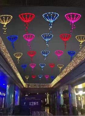 LED伞形雨挂工树户外CAX防水灯伞造型装饰街道景观装饰夜景亮化程