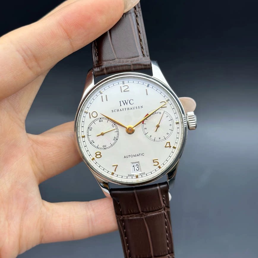 IWC万国表葡萄牙系列七日动储98新钢皮自动机械42mm男表IW500114