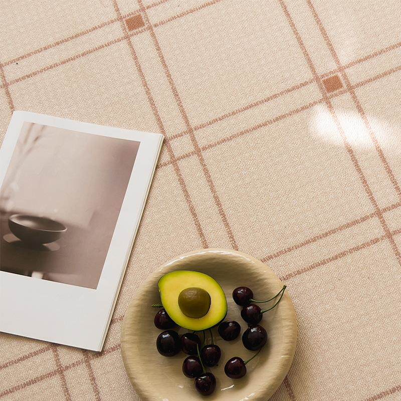 法式客厅地毯防水圈绒茶几沙发卧室浅色奶油风轻奢高级感地垫厚