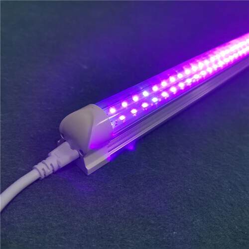 led T8双排 UV固化灯管365nm395nm波段油墨uv紫外固化灯