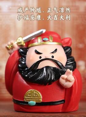 工厂国潮路神玄帝关装饰情绪摆件桌面文仙创迷你钟馗各玉皇大公仔