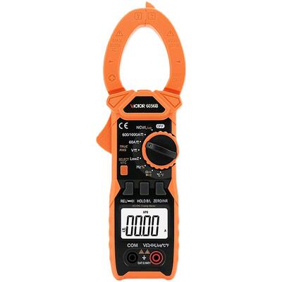 胜利仪器 数字钳形表VC6056B 高精度交直流钳表 多用表 电容 频率