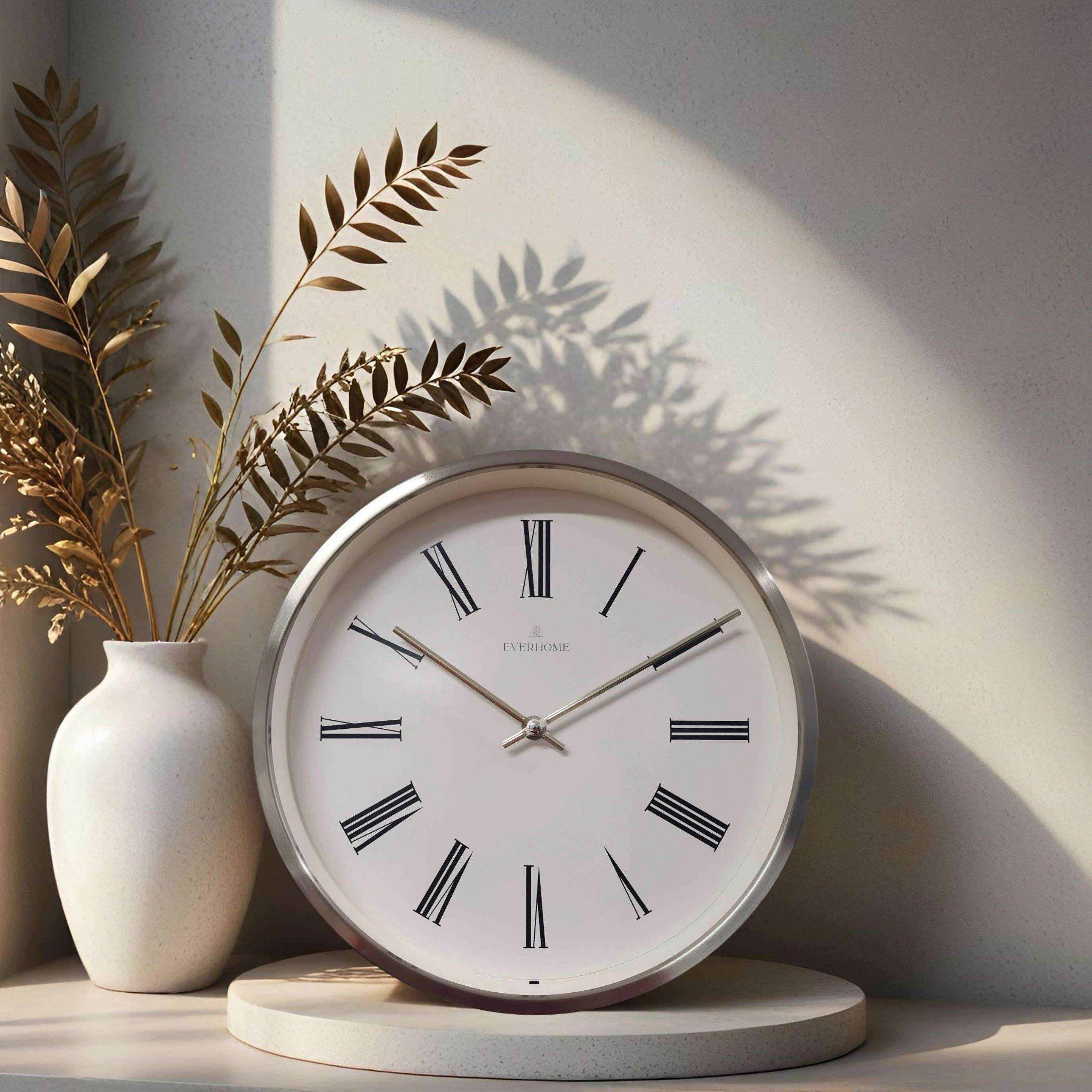 利亚｜新款圆形钟 简挂约09068402西金属表 钟客厅装饰 创意挂表