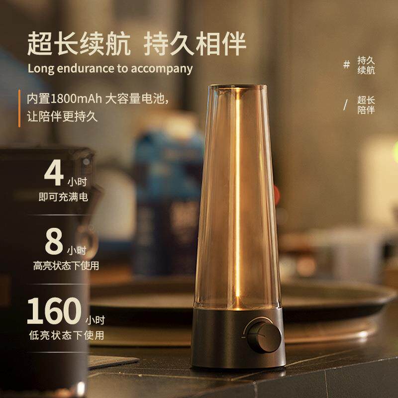 跨境新款弦影复古灯酒吧桌面灯露营氛围灯创意充电款床头灯小夜灯