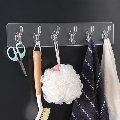 No-drill, no-trace strong adhesive hooks for hanging, suitab