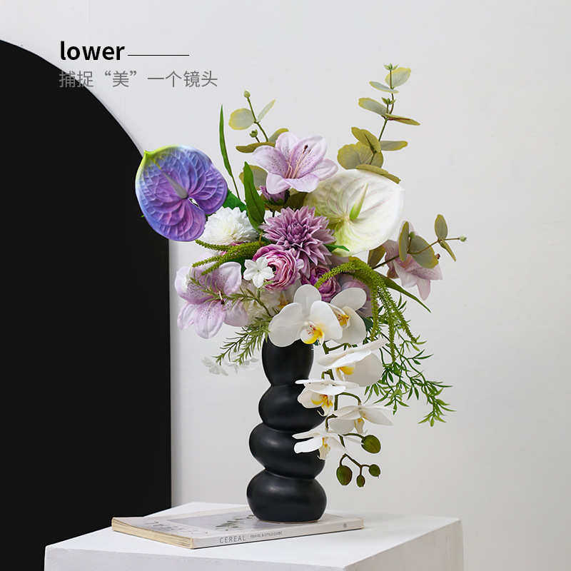 设计师款花艺假花仿真花摆件客厅卧室餐桌摆花高颜值仿生花艺摆设,鲜花速递/花卉仿真/绿植园艺,仿真绿植,淘宝优惠券,粉丝福利购,淘宝优惠卷