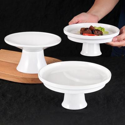 三聚氰胺高板彷瓷酒店餐厅商业冷盘盘水果盘蛋糕甜品点心展示盘