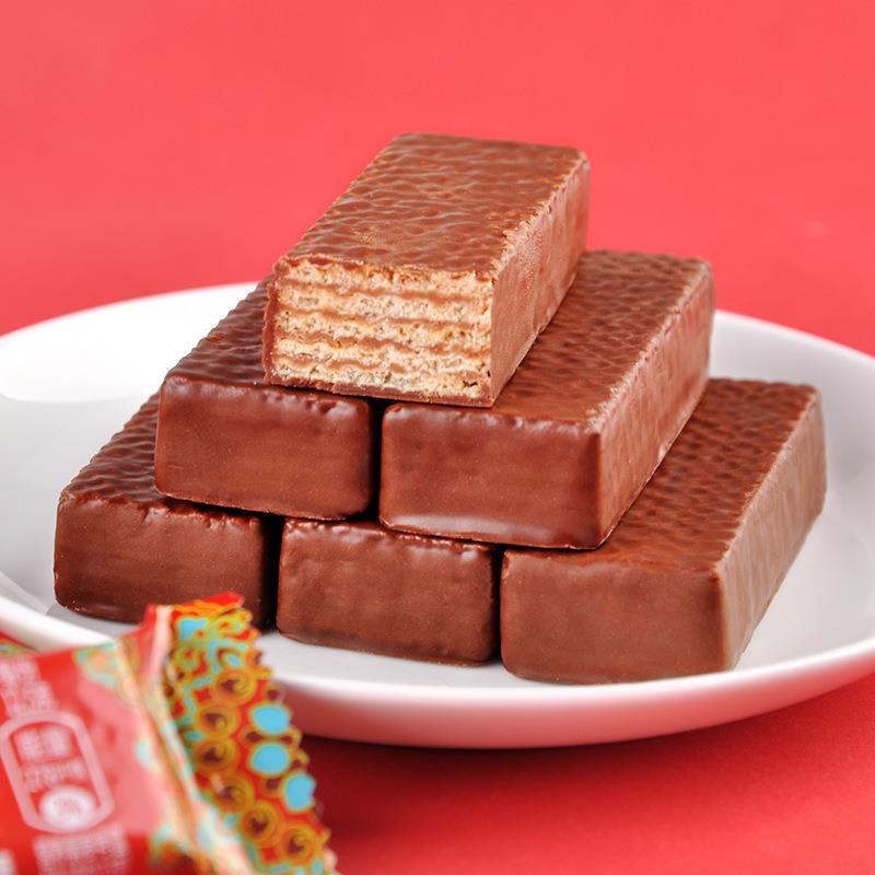 雀巢脆脆鲨巧克力威化饼干500g散装结婚喜糖喜饼伴手礼小零食