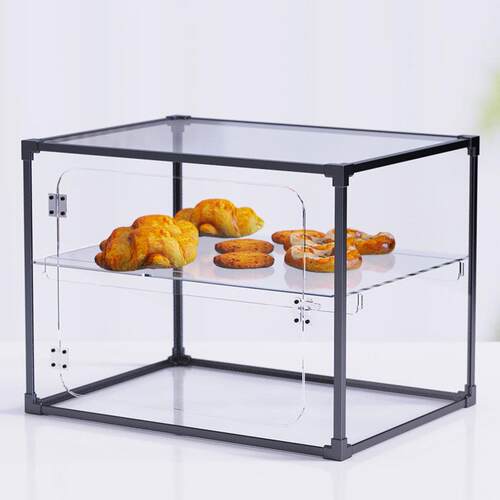 分层面包展示柜桌面柜蛋糕展示柜面 面包架子烘焙架合金框透明面