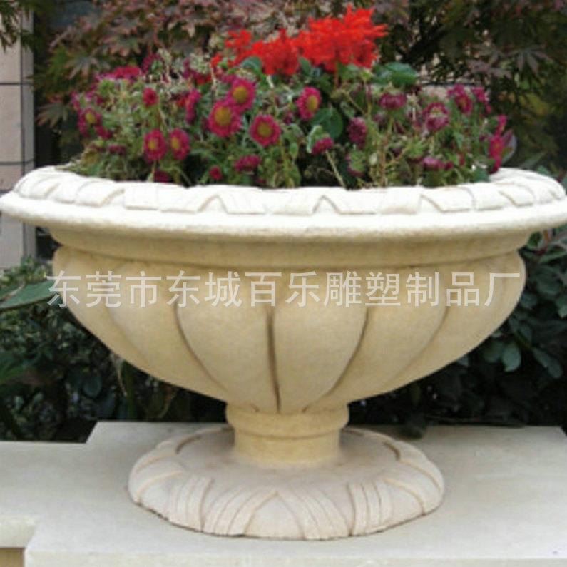 厂家 砂岩花钵 上乘砂岩花钵 高品质砂岩花钵室外广场装饰