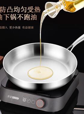 304 Stainless Steel Frying Pan NonStick Pan 平底锅不粘锅煎锅