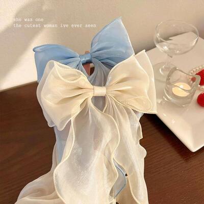 Red bow tie hairpin female Headband hair accessories clip