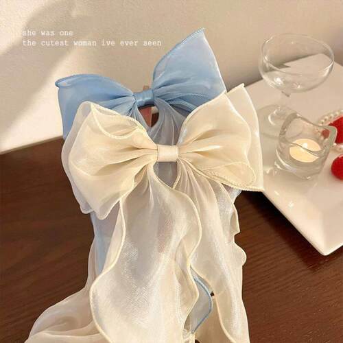 Red bow tie hairpin female Headband hair accessories clip