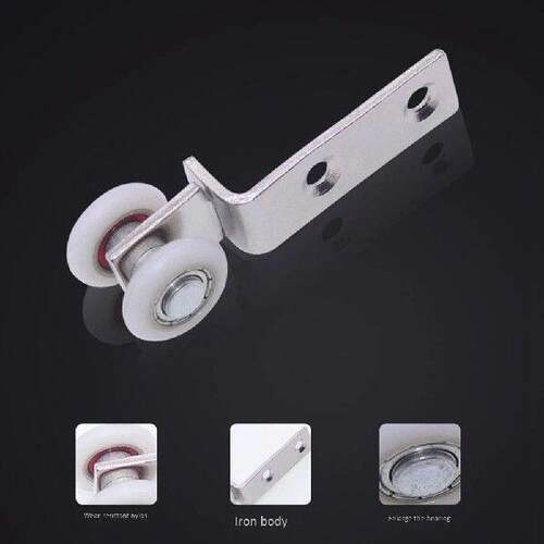 10Pcs Bend Pipe Metal Bearing Pulley B with Two Plastic
