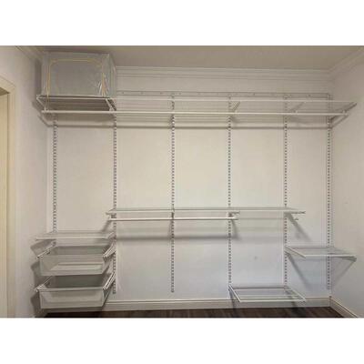 定制金属衣柜步入式整体衣帽储物间架子小户型开放式卧室砌墙衣厨