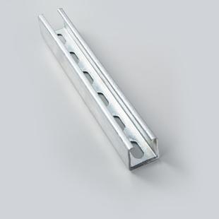 镀锌C型钢太阳能光伏支架横担檩条管道抗震支架有孔管廊支架U槽钢