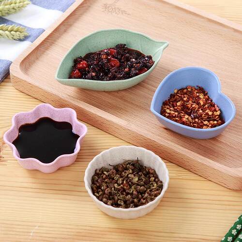 Creative household wheat straw small bowls, mini condiment d
