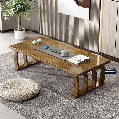 实木几茶USV简易飘窗阳台茶桌榻方榻米形极简实木茶几长日式炕几