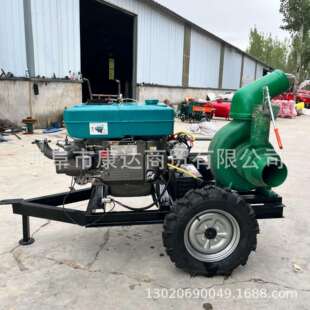 柴机8带动抽水排水泵机寸6油寸寸10寸71712水泵建筑工地抽混流水