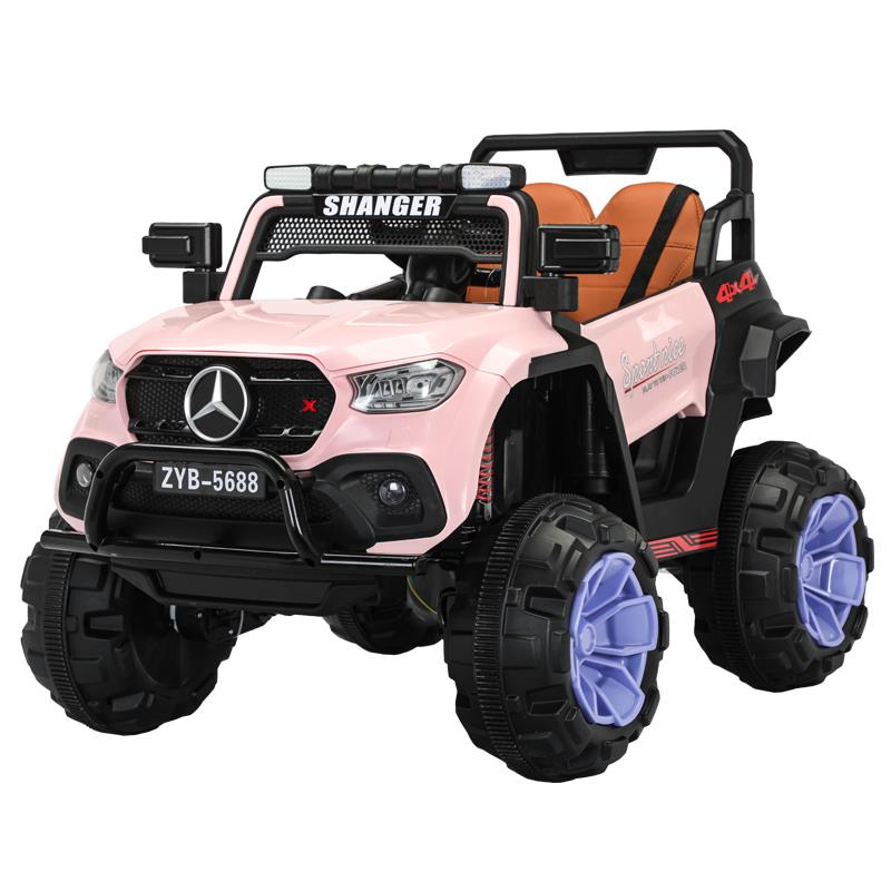 高档儿童电动人孩车汽四轮车越野车宝宝玩具车带遥控男女可坐四驱