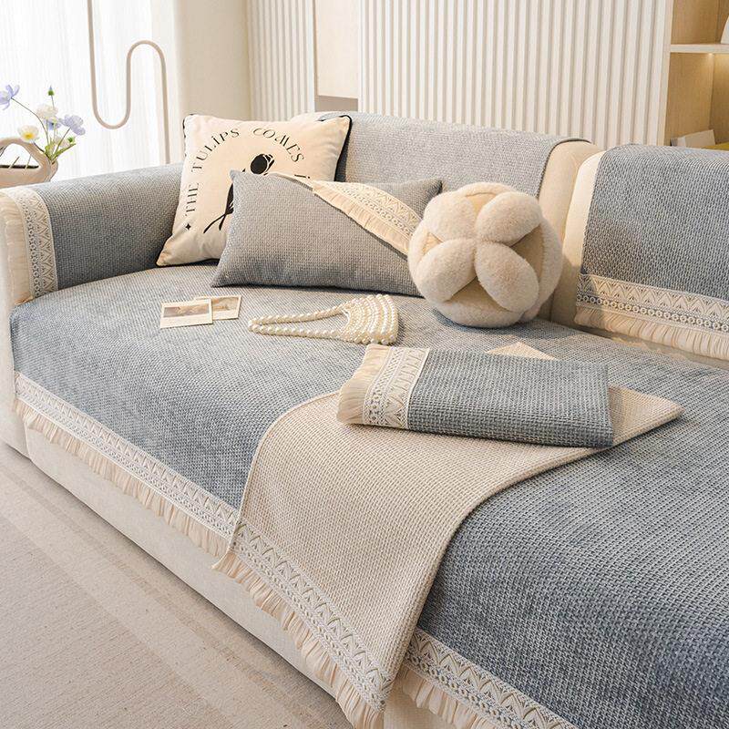 Waterproof L Shape Corner Sofa Cover 1/2/3/4 Seaters Jacquar图片