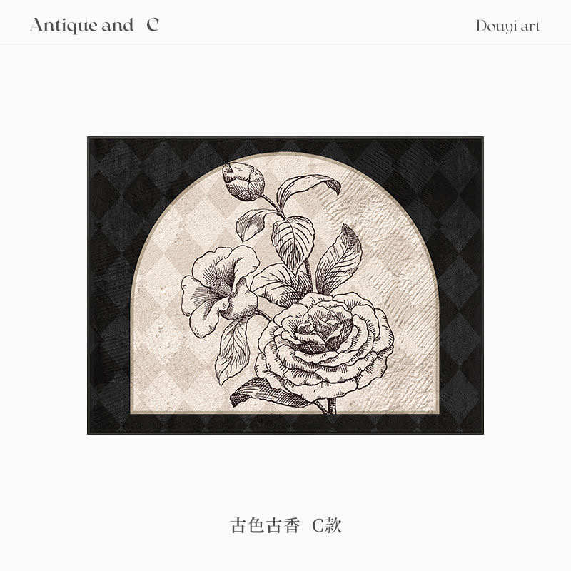 中古风电表箱装饰画轻奢高级感配电箱挂画法式复古电闸箱遮挡画