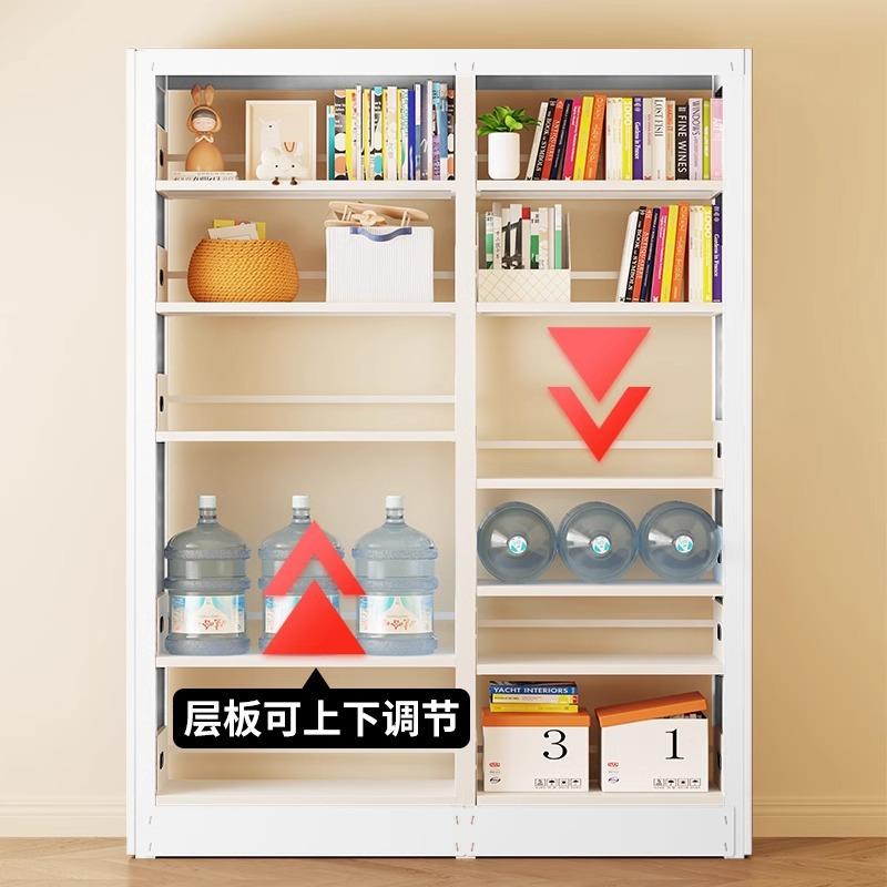 钢制架纳书架档案架阅览室资料置物架一米八收五层书柜储物DMSJ-1