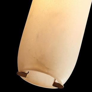 新中式 吧灯台餐厅 全铜天然石169轻奢床头室小吊卧书房云创意个性