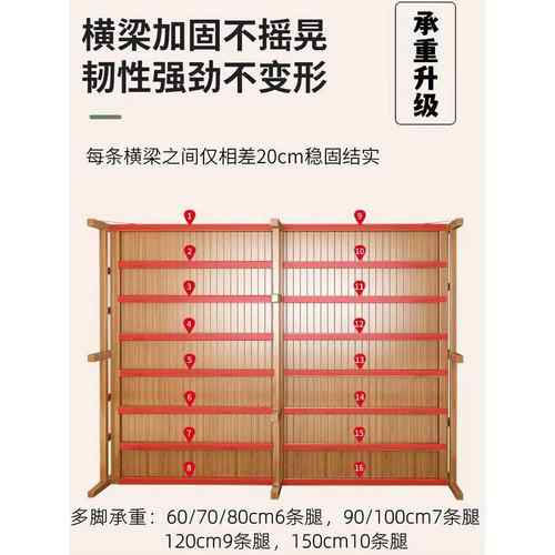 ?竹床叠床单床简易家实木小床用成人折出租房1.2米人双人硬IAH板