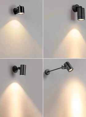 led户外广告牌店铺招牌灯室外门头射灯防水商用牌匾门口投光灯